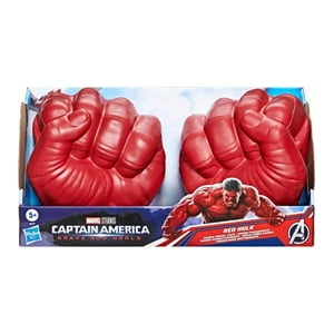 Hasbro - Guantes Súper Puños Hulk Rojo Rojo 10