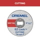 thumbnail image 2 of Discos de corte Dremel EZ456 EZ-Lock para corte de metales, 5 unidades, 2 of 8