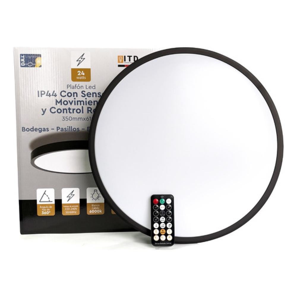 Foco Led Plafon Itd Sob. Redondo 24w Sensor Y Control Ip44