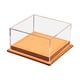 thumbnail image 1 of Vitrina Para Maquetas De Dos Coches A Escala 1/64, Accesorios Portátiles, Tapa De Acrílico Transparente, Color Marrón Claro, 1 of 5