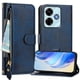 thumbnail image 1 of FOXDOCK Funda Tipo Cartera para Tecno Spark 5 Cuero PU con Cremallera y Correa de Muñeca, Ranuras para Tarjetas, Soporte Plegable, Cierre Magnético, 1 of 5