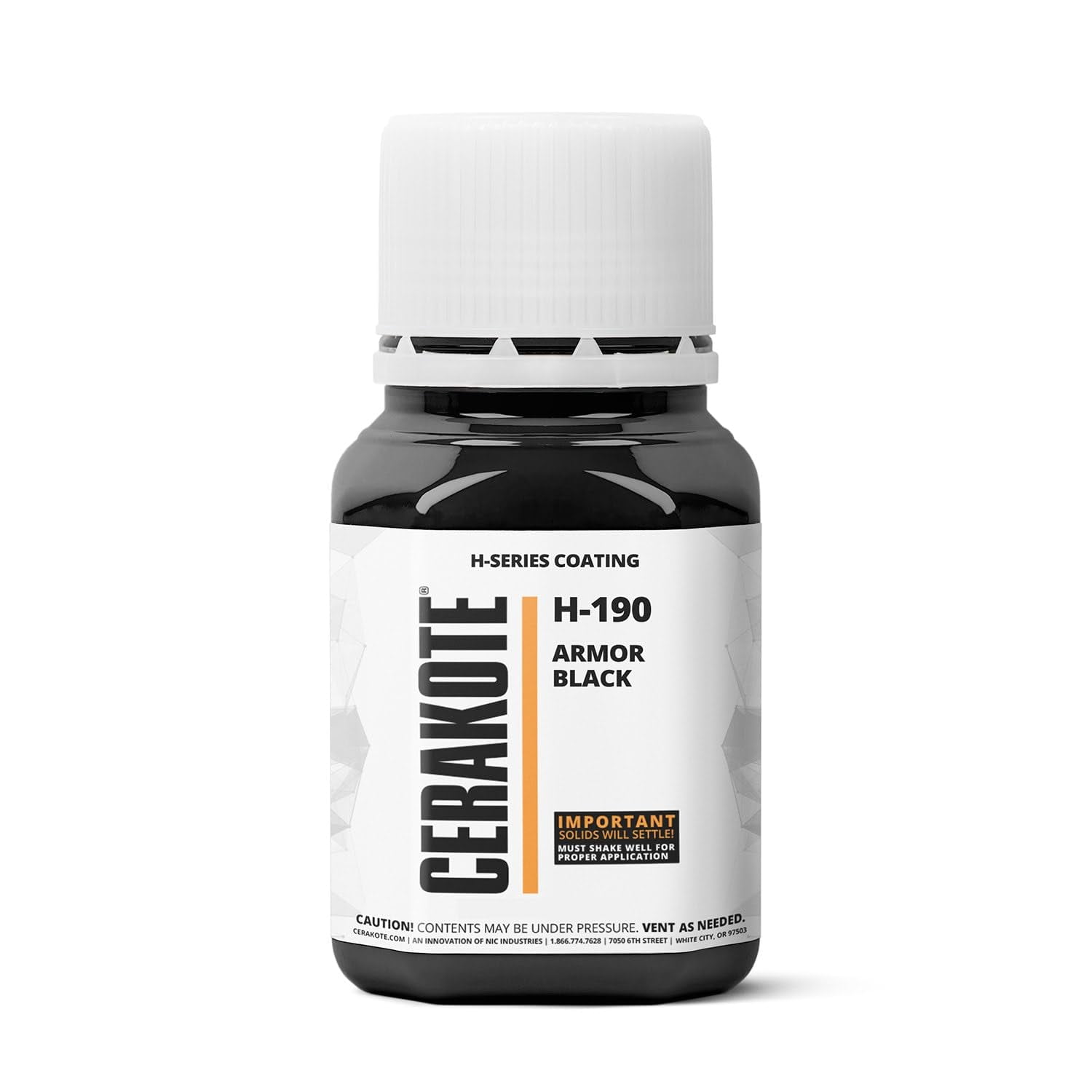 Cerakote Oven Cure Serie H Armor Black H-190t 120 Ml