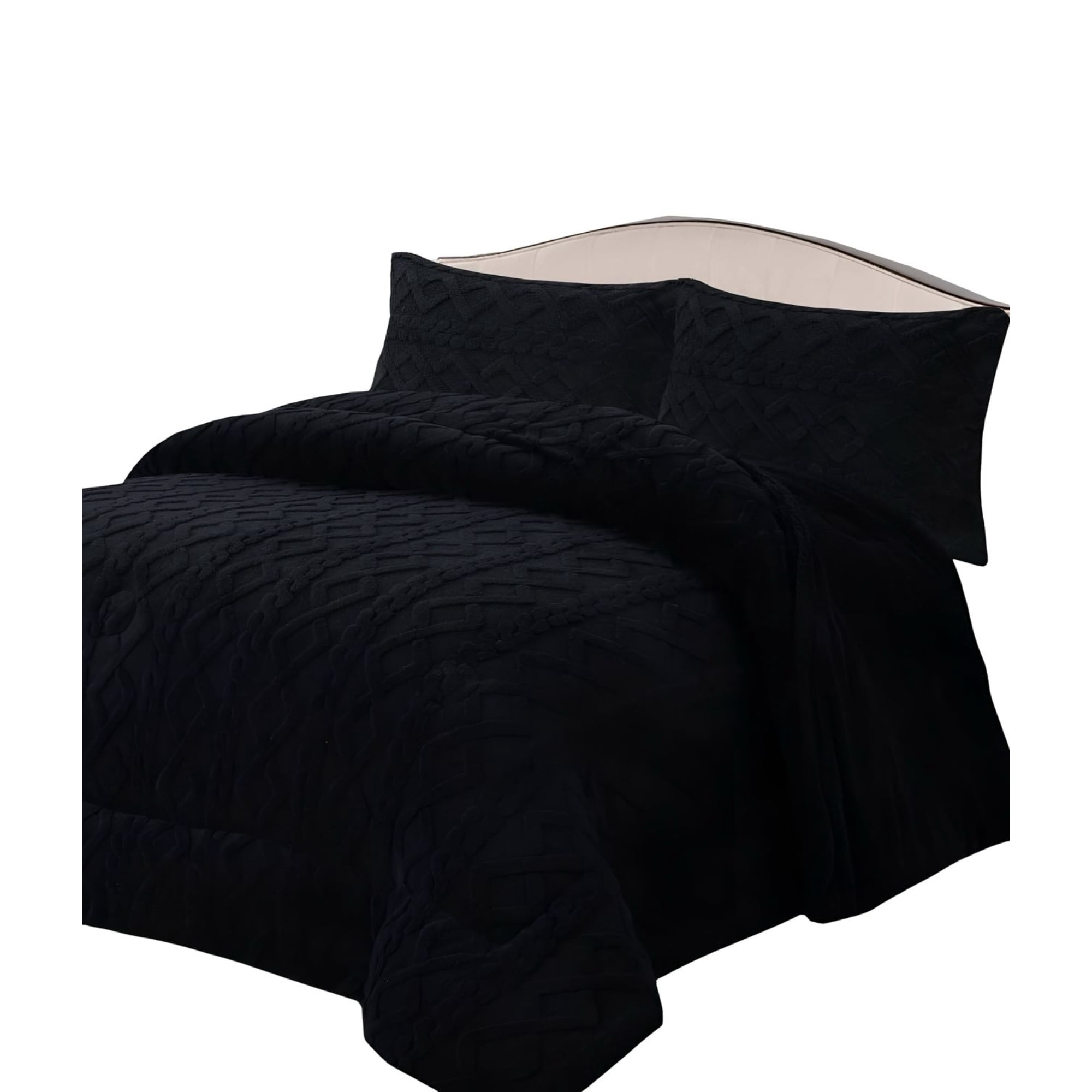 Todo Para El Hogar - Cubrecama Grueso Para Invierno 2 Plaza Negro