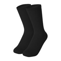 Magideal - Calcetines De Patinaje Sobre Hielo, Calcetines De Patinaje Artístico Para Patines De Hielo, Danza, Mallas Transpirables De Algodón Elástico Hasta Negro