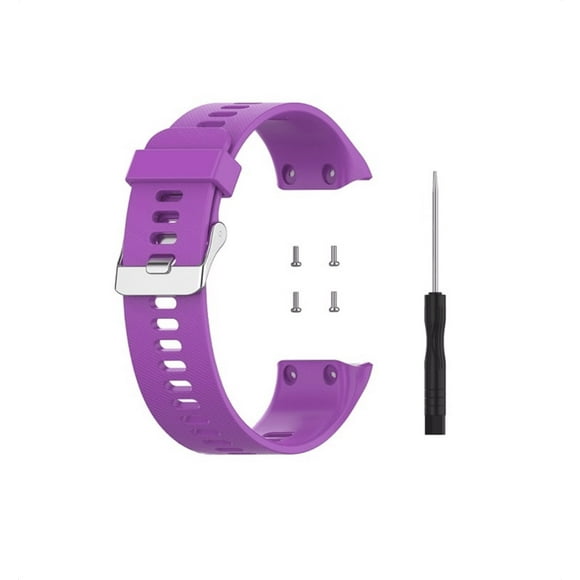 Correa Compatible Con Garmin Forerunner 30 35 22mm Morado