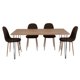 thumbnail image 5 of Comedor  6 Sillas Sin Brazo Miel - Café Oscuro, 5 of 8