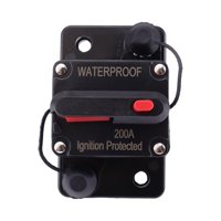 Magideal - Disyuntor Marino, Encendido Protegido Con Reinicio Manual, Montaje En Superficie, 12 V- , Resistente Al Agua, Para Camión Con Curricán, Rv 200A