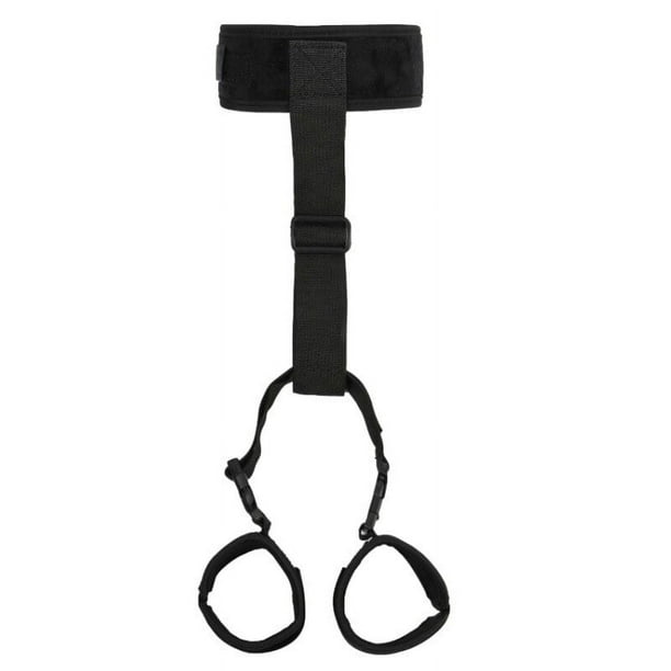 Soft Bondage Restraints BDSM Kit Couple Sex Toys Neck to Wrist Behind Back Handcuffs Collar Adult Sex Straps SM Game Play Gear