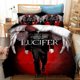 thumbnail image 1 of Lucifer Bedding Set,Duvet Cover Comforter Bed Set Quilt Cover Pillowcase, Boys Girls Adults Bed Sheets, 1 of 5