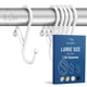 thumbnail image 1 of Ganchos en forma de S Blau Marité de metal pesado, paquete de 6 unidades, blancos (grandes), 1 of 7
