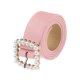 thumbnail image 1 of Cinturón de hebilla de perla de cuero sintético para mujer INSPIRE CHIC, cinturón de cintura de 1.2" de ancho para jeans, pantalones, vestidos 104x3cm/40.9x1.2 pulgadas (LxW) Rosa, 1 of 6