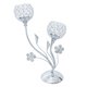 thumbnail image 1 of exquitise crystal silver candle holder tea light candlestick bowl tablero de la mesa, 1 of 5