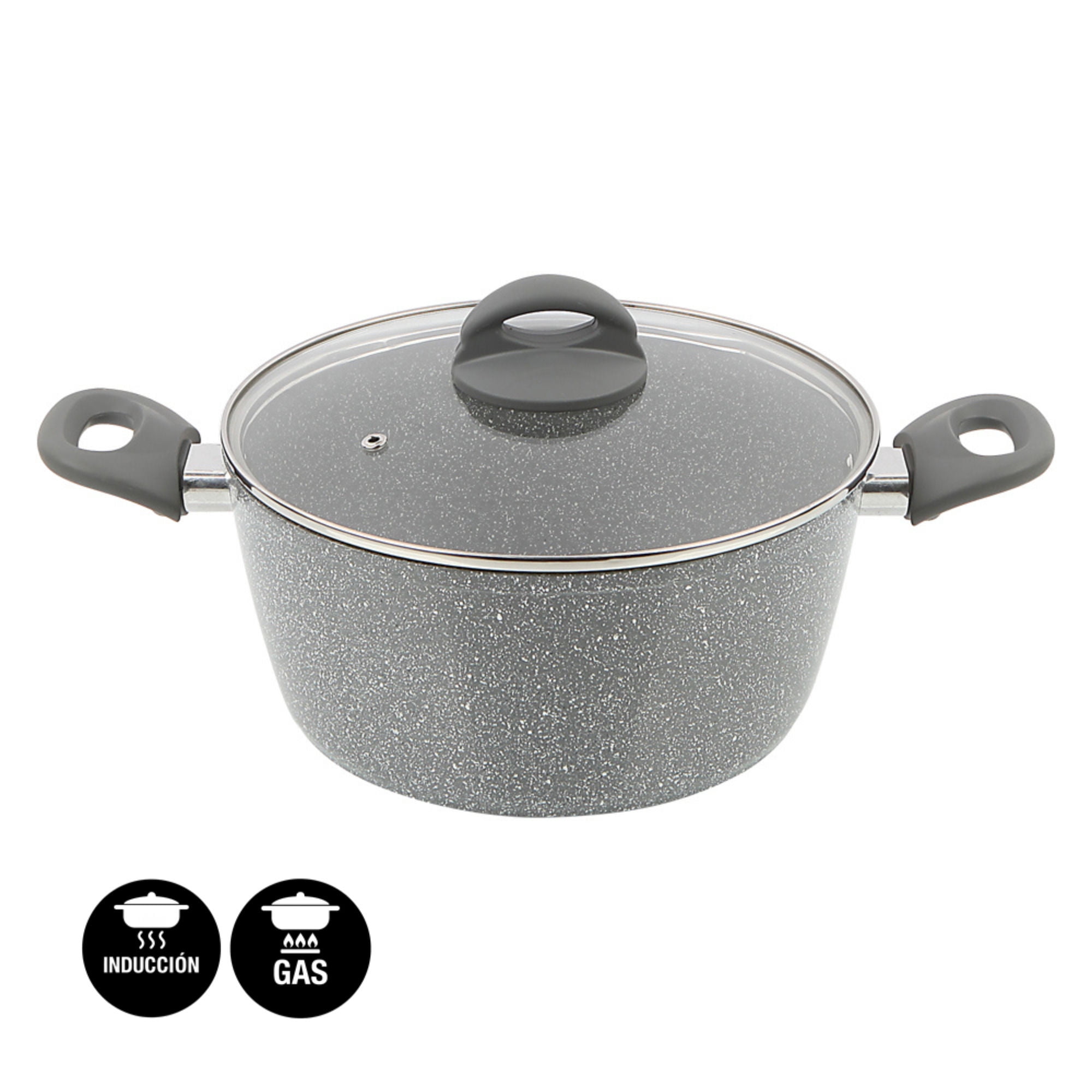 Mainstays - Olla 28Cm (6,6L) Forjado Ceramica Antiadherente 2 Piezas