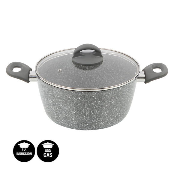 Olla 20cm 2,4L Forjado Ceramica Antiadherente 2 Piezas