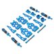 thumbnail image 4 of 1/16 RC Coche Mejorado Piezas De Metal Brazos Oscilantes Delanteros Inferiores Para Q141 16103 Q117C Azul, 4 of 5