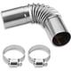 thumbnail image 1 of Tubo de escape para calentador diésel, acero inoxidable de 24 mm, tubo de escape para calentador de aire de estacionamiento, conector de codo con 2 abrazaderas, Webasto Eberspacher, calentador de barc, 1 of 6