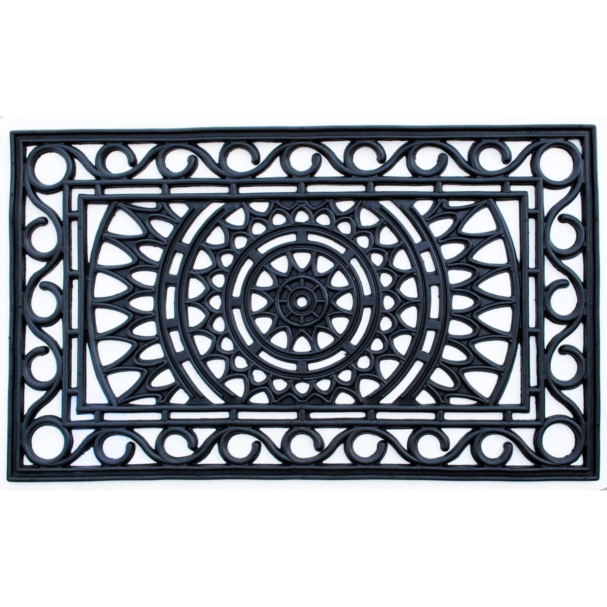 Imports Décor - Felpudo De Goma Imports Decor Sunrise White, 90 X 60 Cm