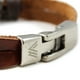 thumbnail image 3 of Pulsera unisex de cuero con nudo infinito y broche, 3 of 6