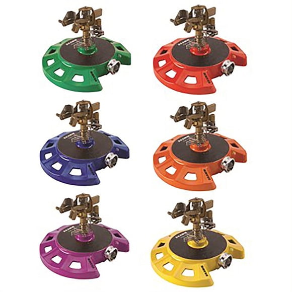 Rociador Impulse Dramm ColorStorm con base anular metálica, 490 m²