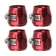 thumbnail image 1 of Abrazaderas de acabado de de 4 piezas, abrazadera de tubo de aceite y agua diésel, conectores de , rojo AN10, 1 of 5
