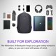thumbnail image 2 of Mochila Alienware AW5625P 21L de malla transpirable con seguridad RFID, 2 of 9