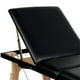 thumbnail image 3 of Camilla De Masajes Plegable 3 Cuerpos Deluxe Madera - Negra, 3 of 4