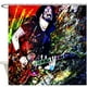 thumbnail image 1 of Cortina de ducha de cantante de rock con ganchos, tamaño 60 x 72 pulgadas, 1 of 3