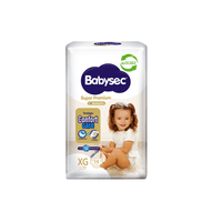 Pack X4 Pañales Babysec Super Premium Xg 56 Pañales