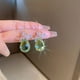 thumbnail image 1 of 1 Pair Of Zircon Butterfly Drop Dangle Earrings Jewelry Gift For Women Girls, 1 of 3