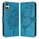thumbnail image 1 of Funda cartera mariposa para Samsung Galaxy A07 4G con soporte y ranuras para tarjetas Azul, 1 of 5