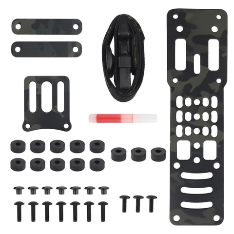 Ioensy - Adaptador De Funda Modular Cinturón De Plataforma Sistema De Bloqueo Rápido Kit De Correa Para Piernas Negro