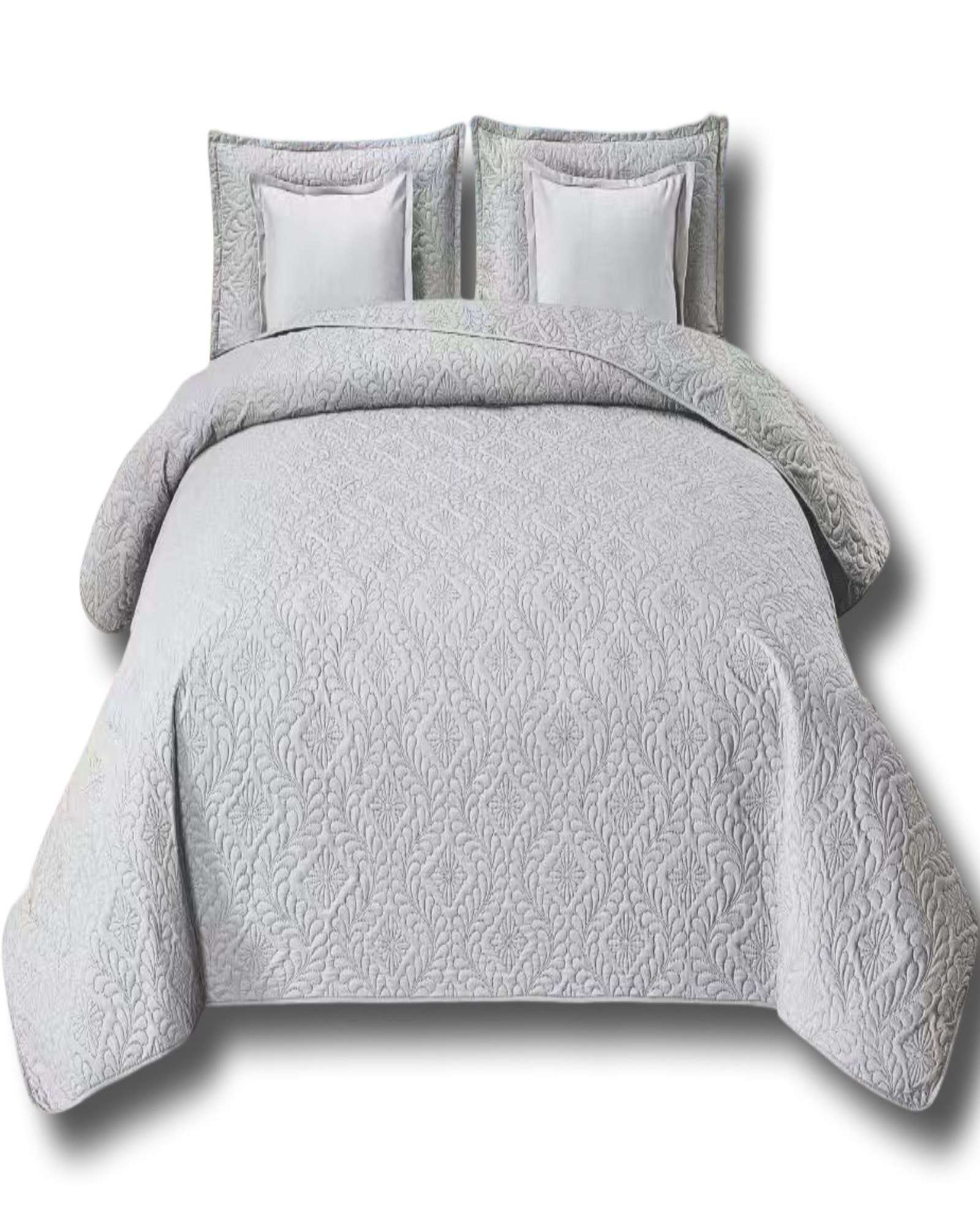 Alonso - Cubrecama 9 Piezas 2 Plazas Quilt Mas Sabanas Mas Cortina De Tela