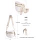 thumbnail image 3 of Bandolera FEIBOON Spacious a cuadros de nylon para mujer, 3 of 6