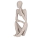 thumbnail image 2 of Escultura de pensador de resina, estatua abstracta, figura coleccionable, decoración para el hogar, la oficina y el escritorio, 2 of 11