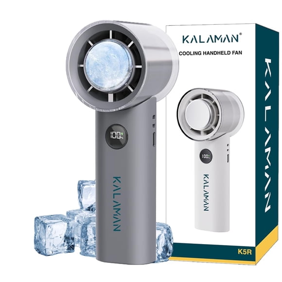 Ventilador portátil KALAMAN 5000 mAh recargable 15 h negro