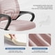 thumbnail image 3 of Silla de oficina DUMOS de respaldo medio, malla con soporte lumbar, rosa, 3 of 5