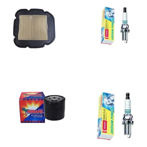 Genérico - Kit Mantencion Suzuki Vstrom 650 (Filtros + Bujias Iridium)