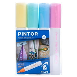 Pilot - Set Marcador Pintor Medio 4Un Amarillo Pastel, Verde Pastel, Azul Paste
