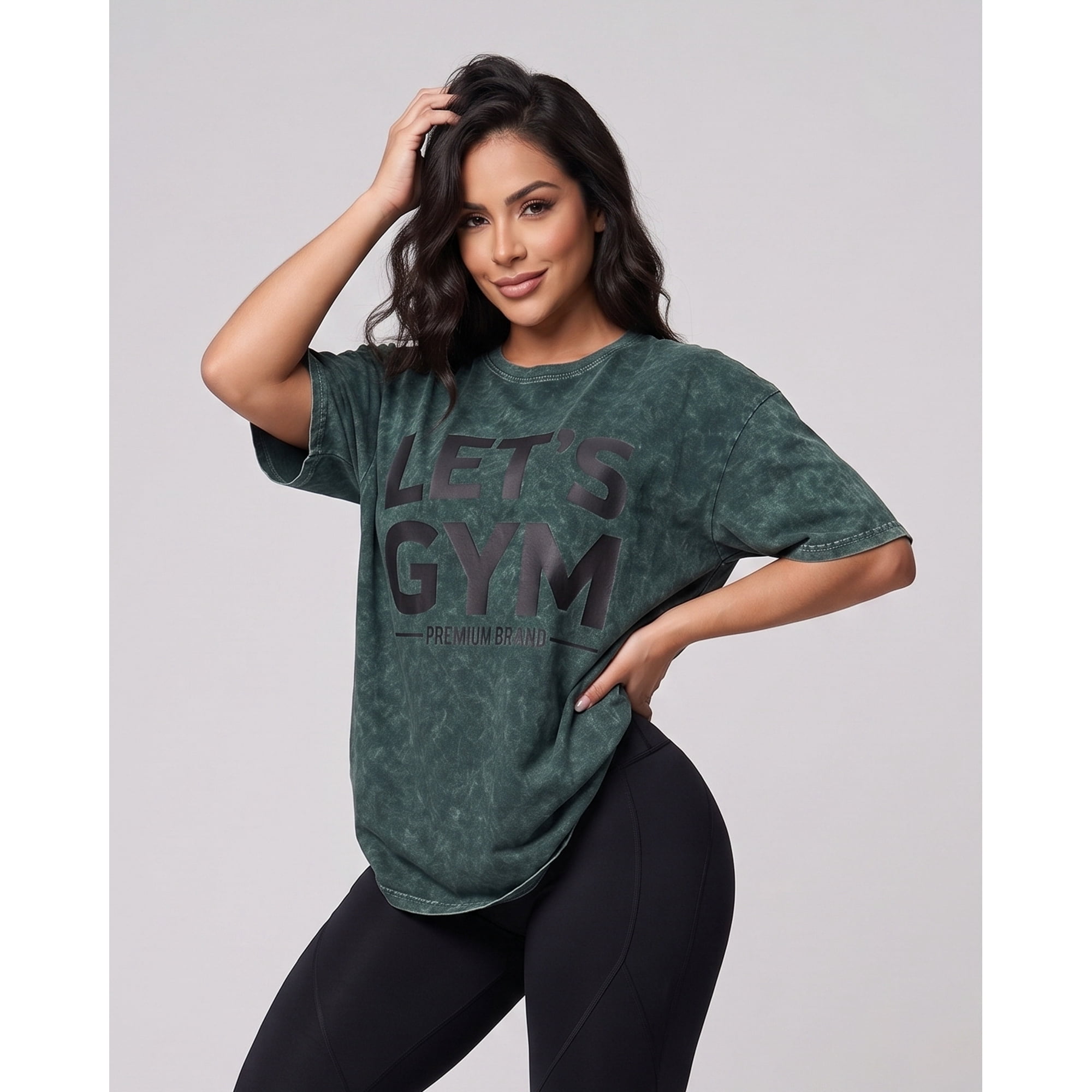 Flix Spa - Polera Training Mujer Lets Gym Retro Estilo Moderno - A366