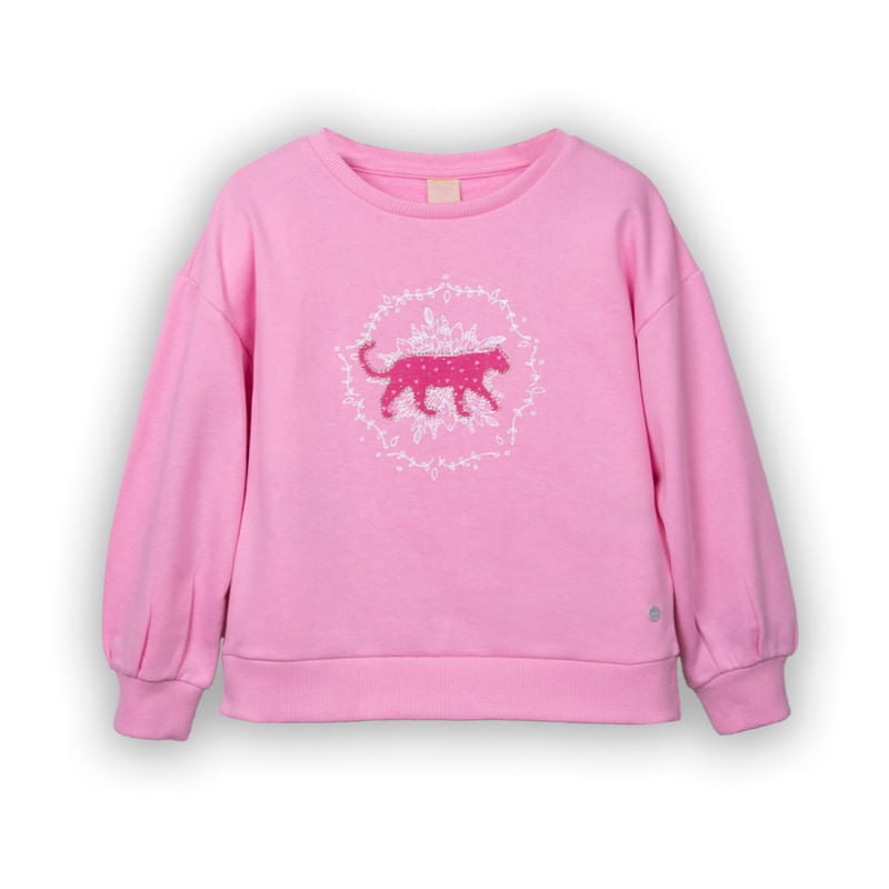 Polerón Niña Rosado Oscuro Pillin