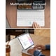 thumbnail image 3 of Funda con teclado ESR para iPad Air de 13 pulgadas con panel táctil, color blanco, 3 of 3