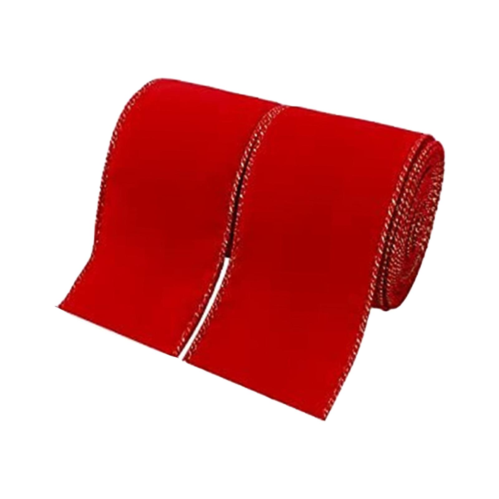 Magideal - 2 Cintas Navideñas Con Purpurina Para Manualidades, Decoración Navideña, 5 Yardas, Para Envolver Regalos, Cajas De Tartas, Proyectos De Manualidades,