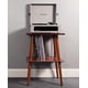 thumbnail image 3 of Soporte para tocadiscos Crosley Manchester con almacenamiento de vinilo, 3 of 3
