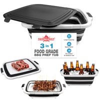 Cubo Plegable Para Preparación De Bbq Xudakaixin Con Tabla De Cortar Y Tapa