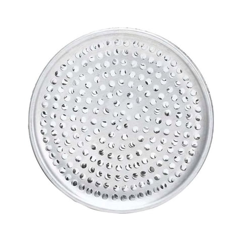 Ekipotel - Bandeja Pizza Aluminio Con Ranuras 22 Cms.