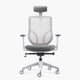 thumbnail image 1 of Silla Oficina Chic con cabecero Gris claro, 1 of 9