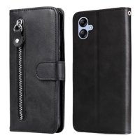 Gangxun - Funda Con Cremallera Para Samsung Galaxy A04E 4G, Carcasa Cartera De Cuero Pu Con Soporte Y Tarjetero