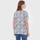 thumbnail image 2 of Polera Mujer Escote Cut Out Piping Navy Print Corona, 2 of 5