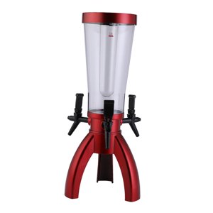 Bothyi - Dispensador De Cerveza 3L Mimosa Dispensador Fácil De Limpiar Para Cocinas Pared Hogar Rojo