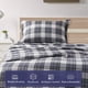 thumbnail image 3 of Juego de sábanas Comfort Spaces de franela de algodón, tamaño doble, azul, 3 of 8